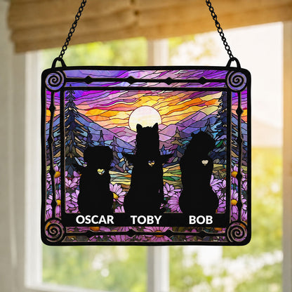Pet Memorial My Hardest Goodbye - Personalized Window Hanging Suncatcher Ornament