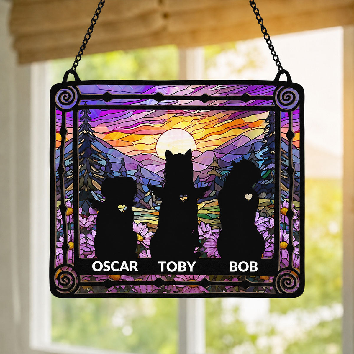 Pet Memorial My Hardest Goodbye - Personalized Window Hanging Suncatcher Ornament
