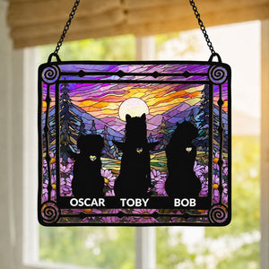 Pet Memorial My Hardest Goodbye - Personalized Window Hanging Suncatcher Ornament