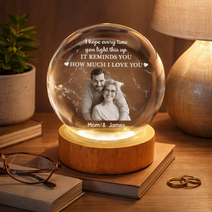 Light This Up And Remember How Much I Love You - Personalized Crystal Night Light - Gift For Daughter, Son