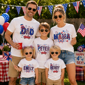 Personalized 4th Of July Shirt, Family Shirt, Celebration Shirt, USA Shirt, Patriotic Family Tees, Custom Name Tee, Custom Name Toddler Youth Tee