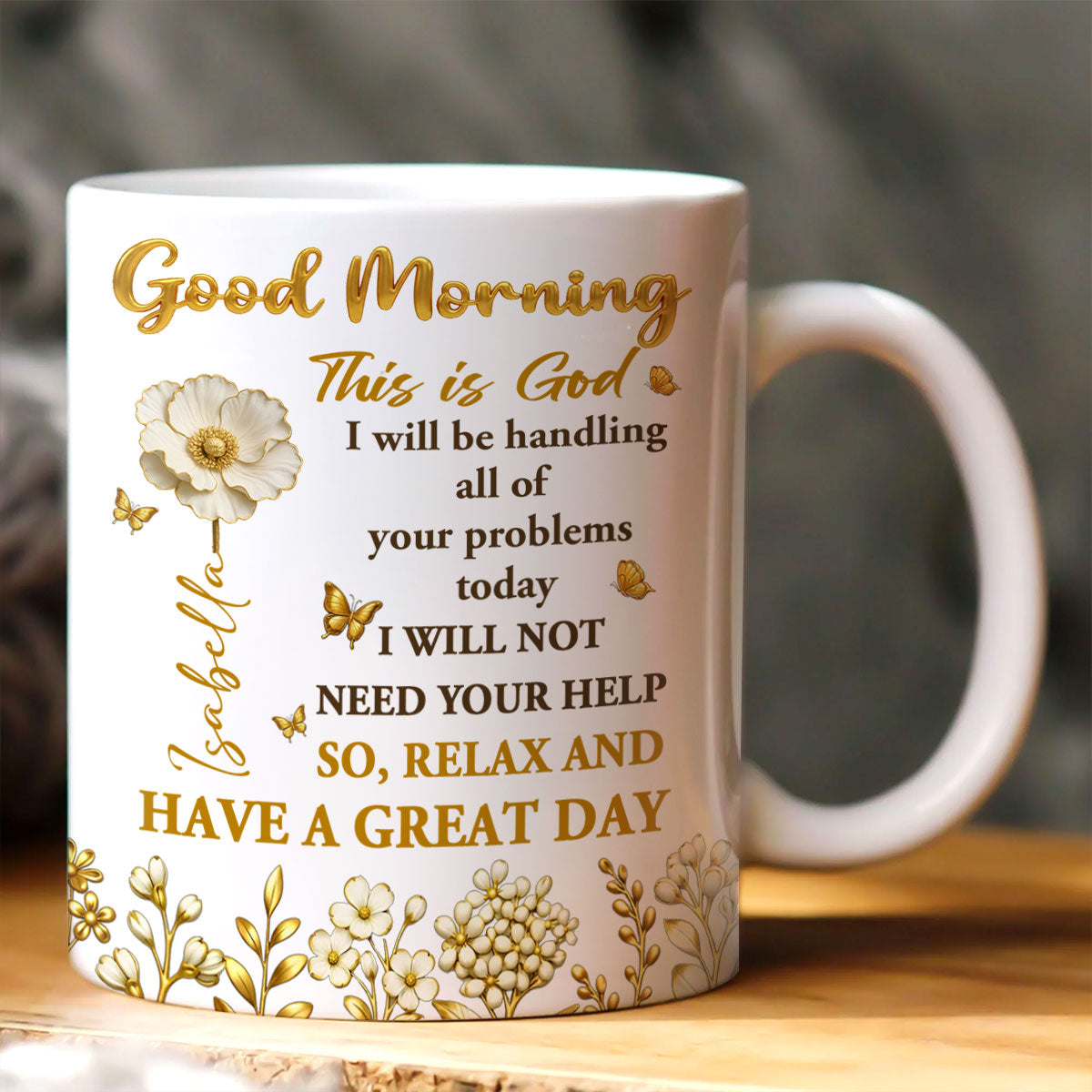 Relax And have A Great Day - Personalized Mug - Christian Gift