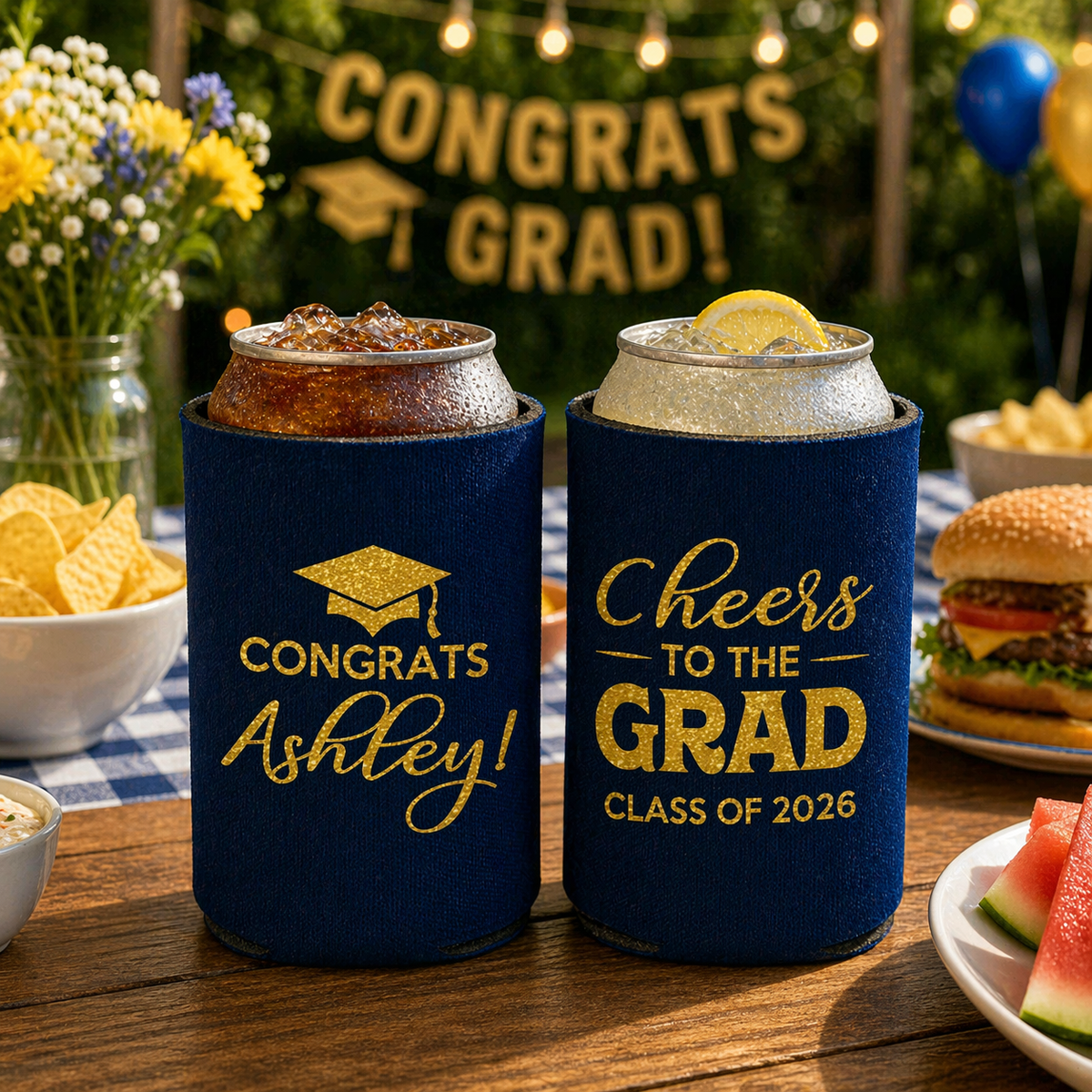 Graduation Party Favors, Graduation Can Cooler, Grad Gifts, College Graduation Favors, Class of 2026 Gift, Cheers to the Graduate