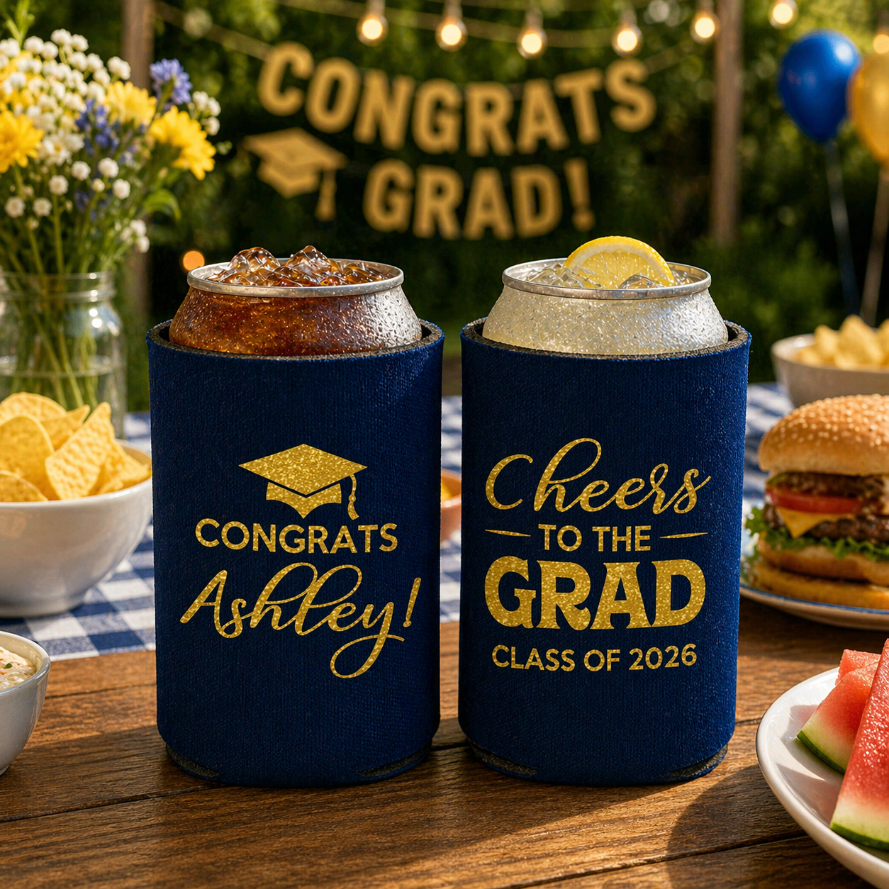Graduation Party Favors, Graduation Can Cooler, Grad Gifts, College Graduation Favors, Class of 2026 Gift, Cheers to the Graduate