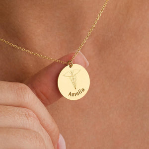 Personalized Nurse Necklace, RN Gift, Medical Symbol Necklace, Custom Name Necklace for Nurse, Graduation Gift