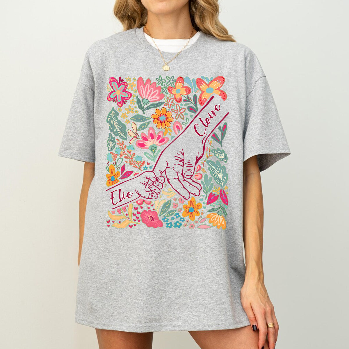 Mama Grandma & Me Forever Bond - Personalized T-Shirt For Mom Grandma 1_07d12fb3-eab6-4e25-b19a-845c6b6b78c8.jpg