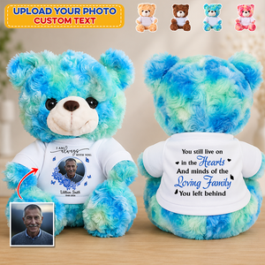 Loving Family You Left Behind Teddy Bear - Memorial Gift - Personalized Plush Bear