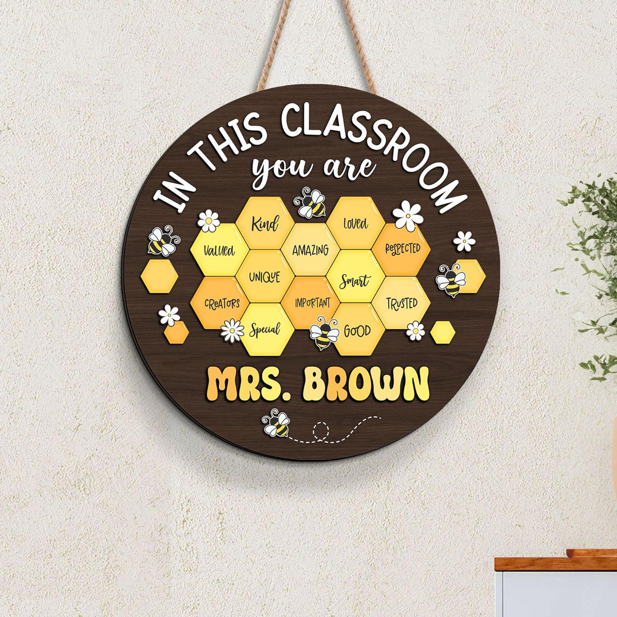 Personalized Teacher Gifts, Custom Teacher Name Sign, Teacher Appreciation Gifts, Thank You Gift For Teacher