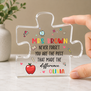 Never Forget You Made The Piece - Personalized Acrylic Block