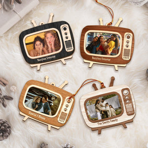 Personalized Photo Family Ornament, Family Picture Layers Wooden Ornament Christmas Keepsake Portrait Throwback 2025 Custom Photo Ornament