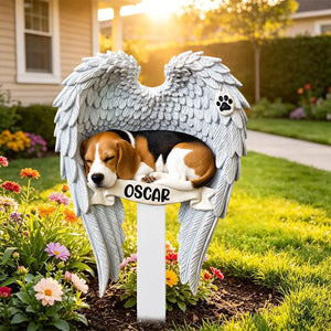 Personalized Beagle Dog Memorial Stake Pet Loss Gift Grave Marker Memorial Gift Garden Decor Pet Sympathy Gift
