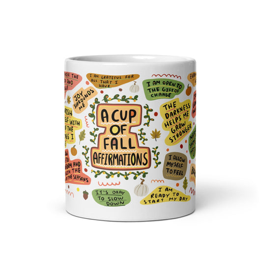 Fall Affirmation Mug, Hello Fall Mug, Fall Cup, Autumn Mug, Fall Vibes, Snuggle Season, Pumpkin Mug, Cosy Gift, Autumnal Mug