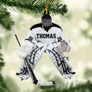 Hockey Player - Personalized Acrylic Ornament - Christmas Gift for Hockey Players, Home Decoration