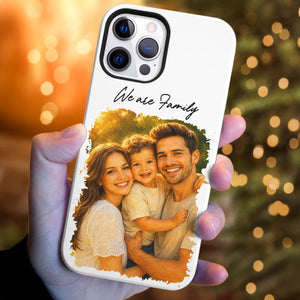Custom Photo Watercolor Painting Love You Forever - Personalized Phone Case