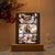 Couple Custom Photo Film Frame, Custom Photo LED Light Wooden Base, Photo Collage LED Light, Anniversary Gift, Wedding Gift, Birthday Gift