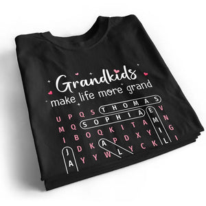 The Greatest Gift You Ever Know Word Search Puzzle Art - Personalized Shirt - Gift For Grandma