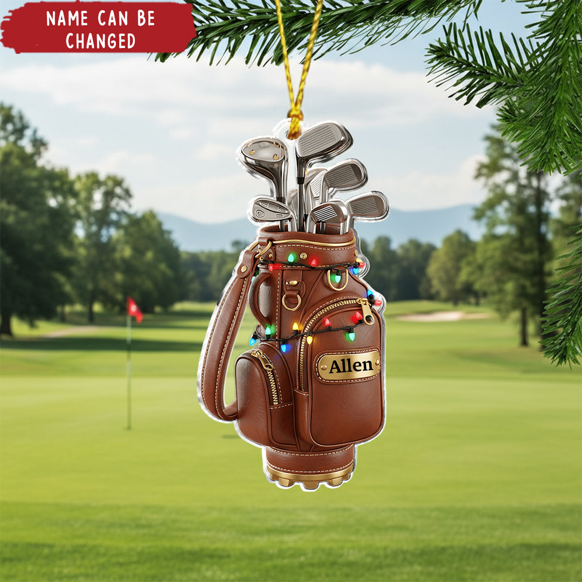 Merry Christmas - Personalized Golf Ornament Christmas Ornament Christmas Tree Decor Christmas Gift For Golf Lovers