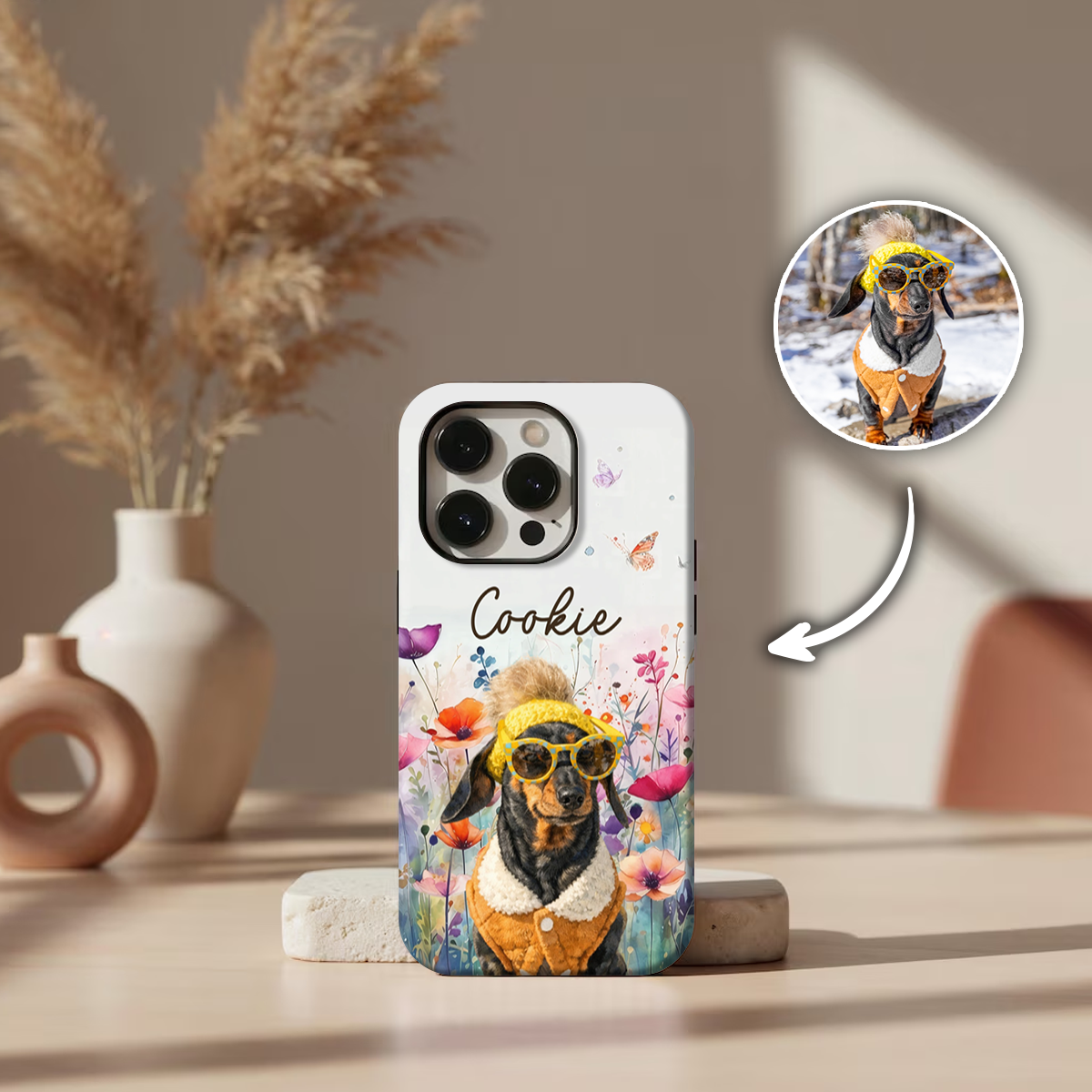 Upload Photo Watercolor Pet - Personalized Phone Case 1_122b7608-1712-40b5-89fe-a7986715c2d8.png