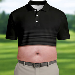Men's Funny Golf Polo Shirts, Custom Golf Shirt, Unique Gift For Golfer, Fun Golf Shirts For Men