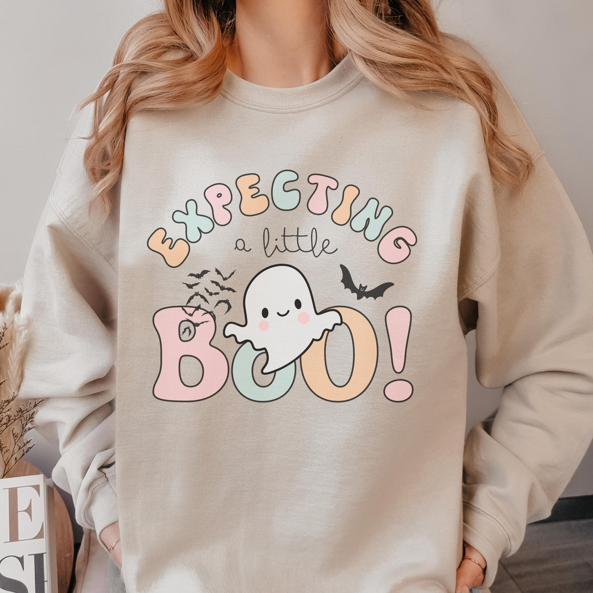 Expecting a Little Boo Sweatshirt, Fall Baby Announcement Shirt, Fall Maternity T-Shirt, Halloween Pregnancy Sweatshirt, Expecting Mom Gift