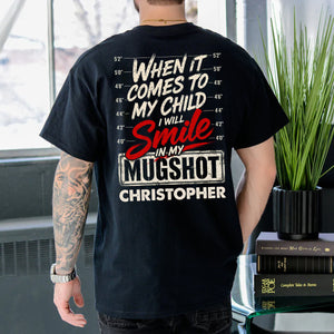 Custom Back Printed Shirt - Personalized Father's Day Birthday Gifts For Dad, Grandpa - Dad s Love Lasts Forever