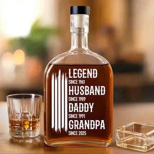The Original American Legend - Personalized Whiskey Bottle - Gift For Grandpa, Daddy, Father's Day Gift