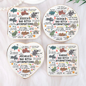 Swear Affirmations Ring Dish - Funny Birthday Gift for Friends, Besties, Coworkers