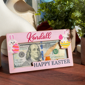 Easter Money Holder Personalized, Easter Gifts for Teens, Easter Basket Stuffers, Easter Gifts for Adults, Easter Bunny Money Gift