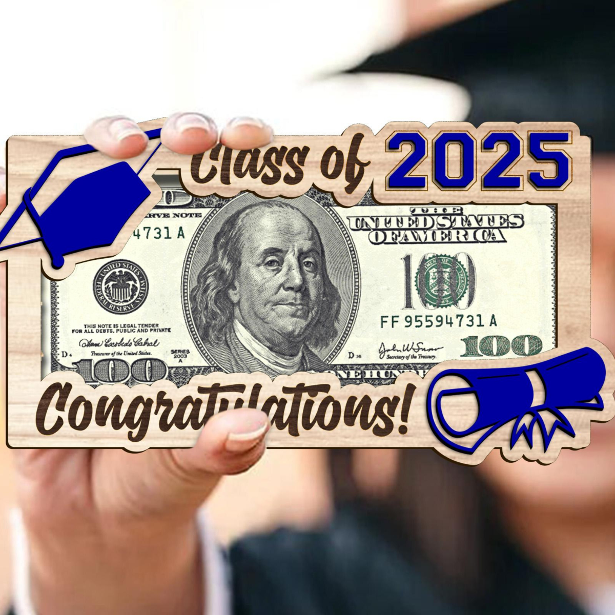 Graduation Money Holder, Perfect for Cash Gifts & Cards, Money Holder for Graduation, Ideal for Celebration Gifts