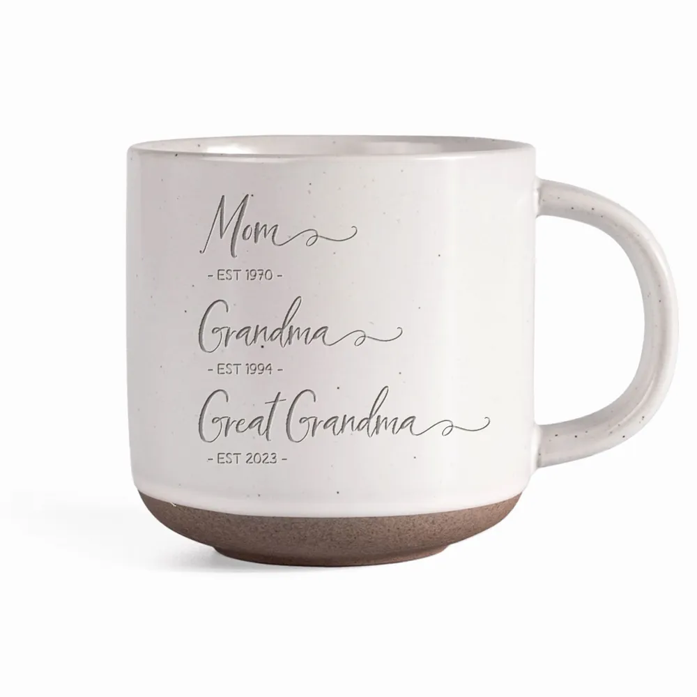 Mom Grandma Great Grandma - Personalized Ceramic Coffee Mug - Mother's Day, Birthday Gift For Mom, Grandma, Great Grandma
