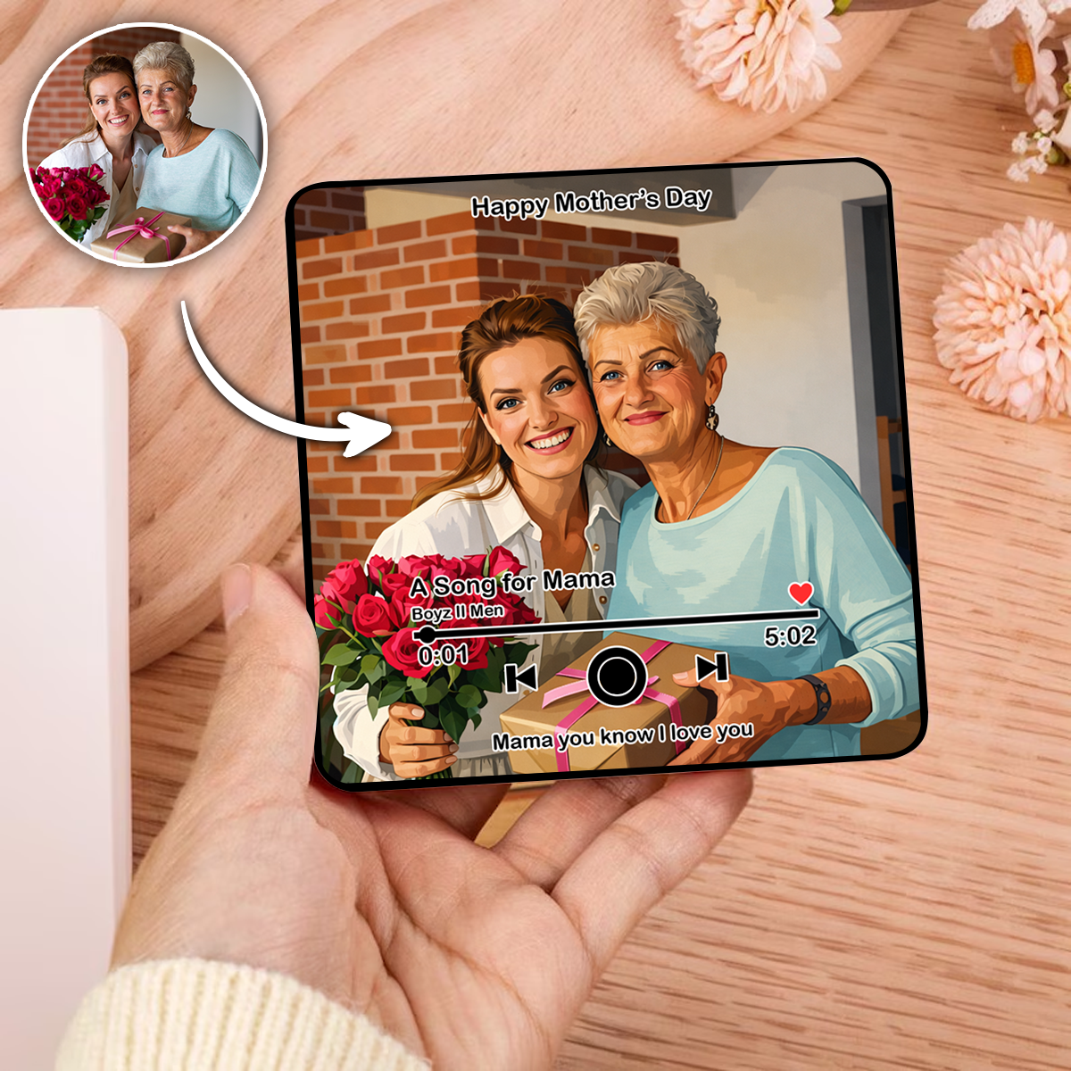 Musical Keepsake Mother's Day - Personalized Fridge Magnet