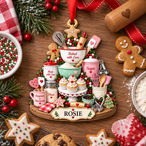 Baked With Love - Personalized Acrylic Ornament