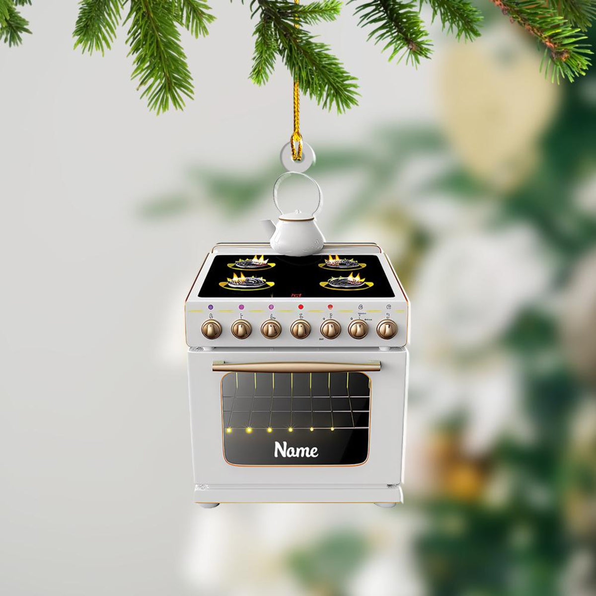 Kitchen Electric Stove Christmas Ornament, Xmas Tree Decor, Loved Kitchen Electric Stove Ornament, Christmas Ornament