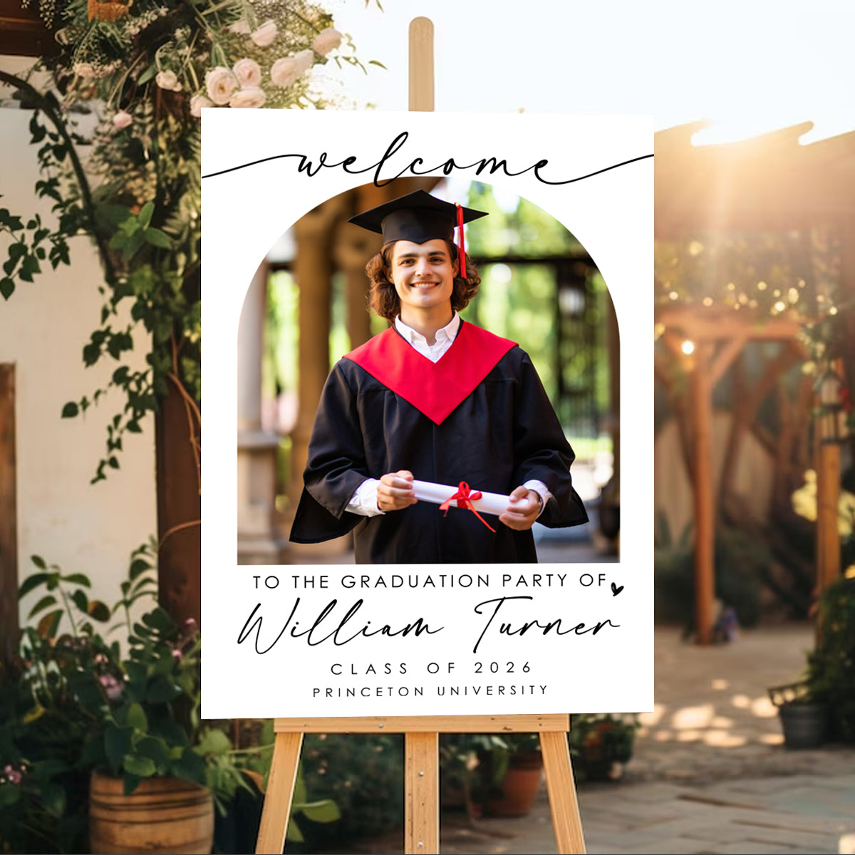 Welcome To The Graduation Party - Personalized Grad Poster