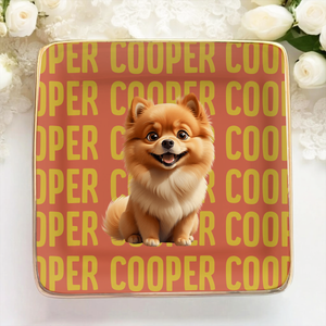 Dog Lover Stylized - Personalized Jewelry Dish