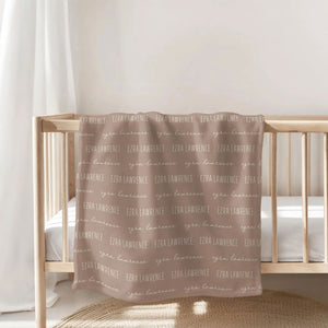 Custom Baby Blanket with Name, Personalized Name Blanket, Newborn Hospital Blanket, Custom Baby Gift, Baby Name Swaddle