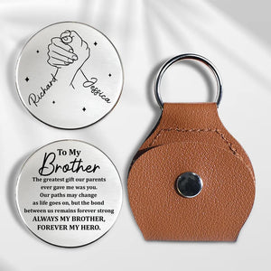 Always My Brother, Forever My Hero - Personalized Pocket Hug - Gift For Brother
