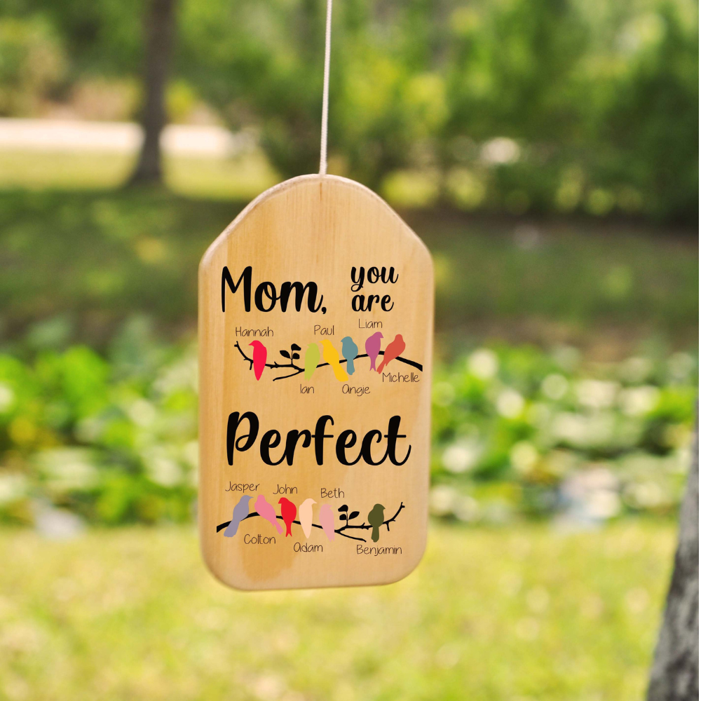 Mom You're Perfect - Personalized Windchime - Gift For Mom, Mother's Day, Birthday Gift