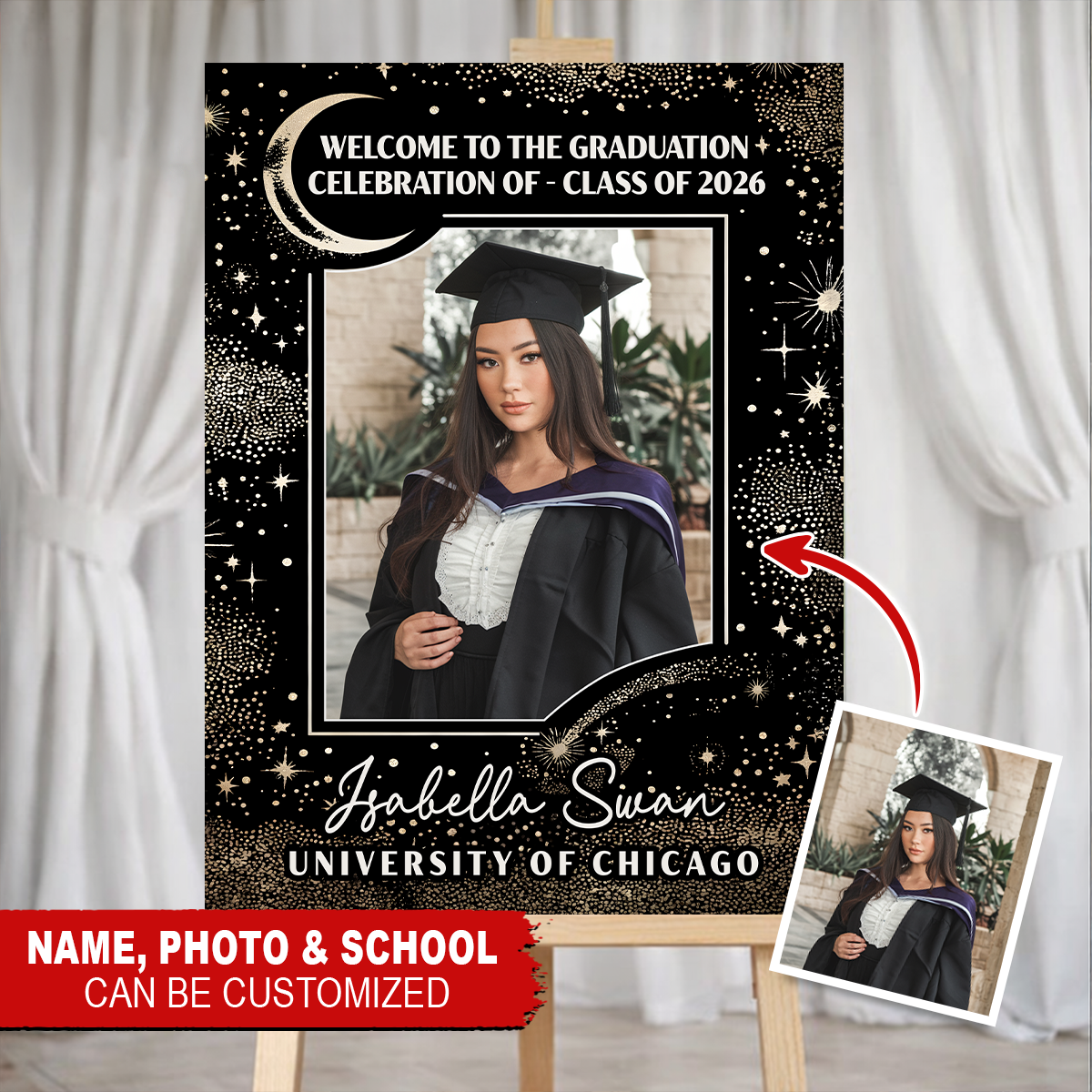 Graduation Moon and Star - Personalized Welcome Sign 1_20335348-427a-49be-afca-8cbda77daefb.png