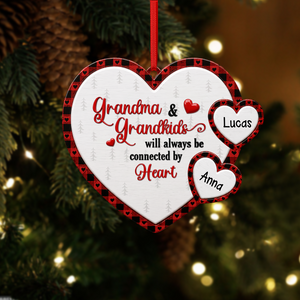 Grandchilds Make My Heart - Real 3D Raised Ornament