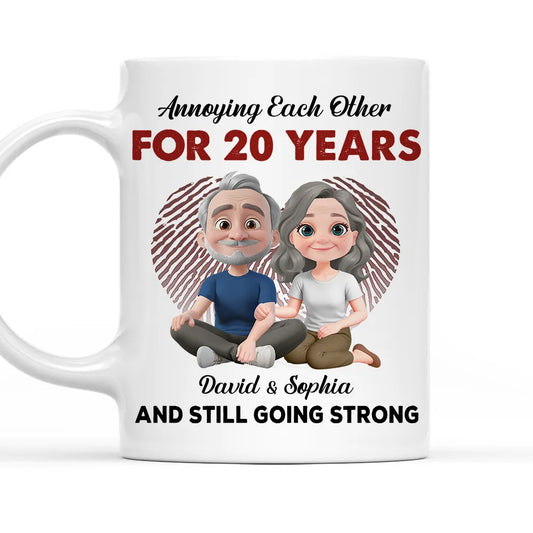 Annoying Each Other For Years But Always Arm In Arm - Personalized Mug - Valentine's Day Gift, Anniversary Gift For Couple