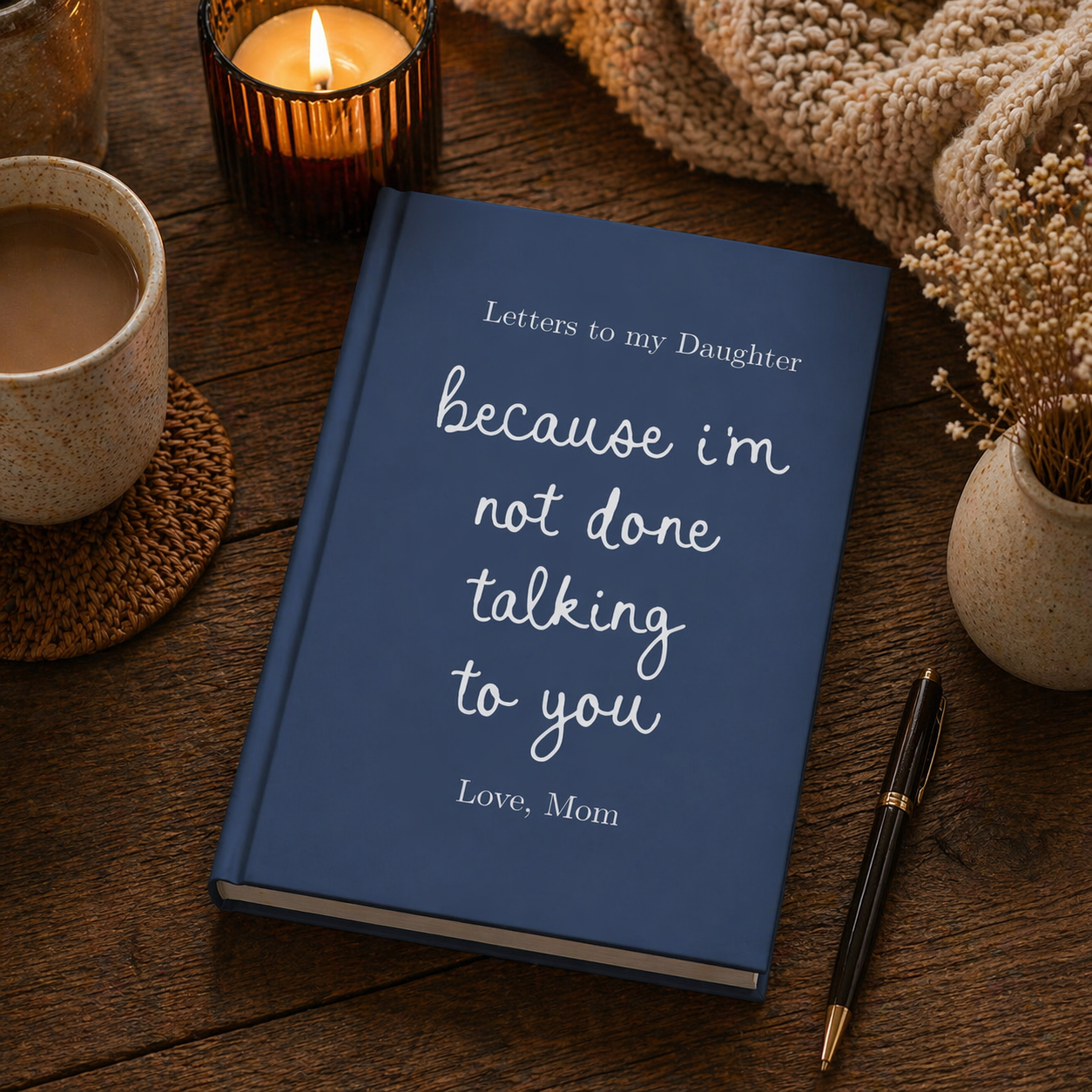 Letters to My Daughter Grief Journal, Personalized Loss of Daughter Gift, Custom Child Loss Memorial Notebook Keepsake In Loving Memory
