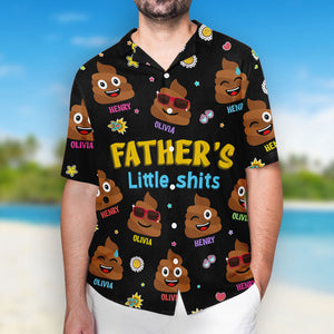 Dad Grandpa's Little Curds - Personalized Hawaiian Shirt - Gift For Dad, Papa, Father's Day, Birthday Gift