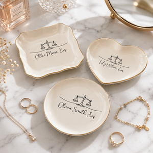 Personalized Lawyer Gift Jewelry Dish | Law School Graduation Present | Passing the Bar Exam Gift