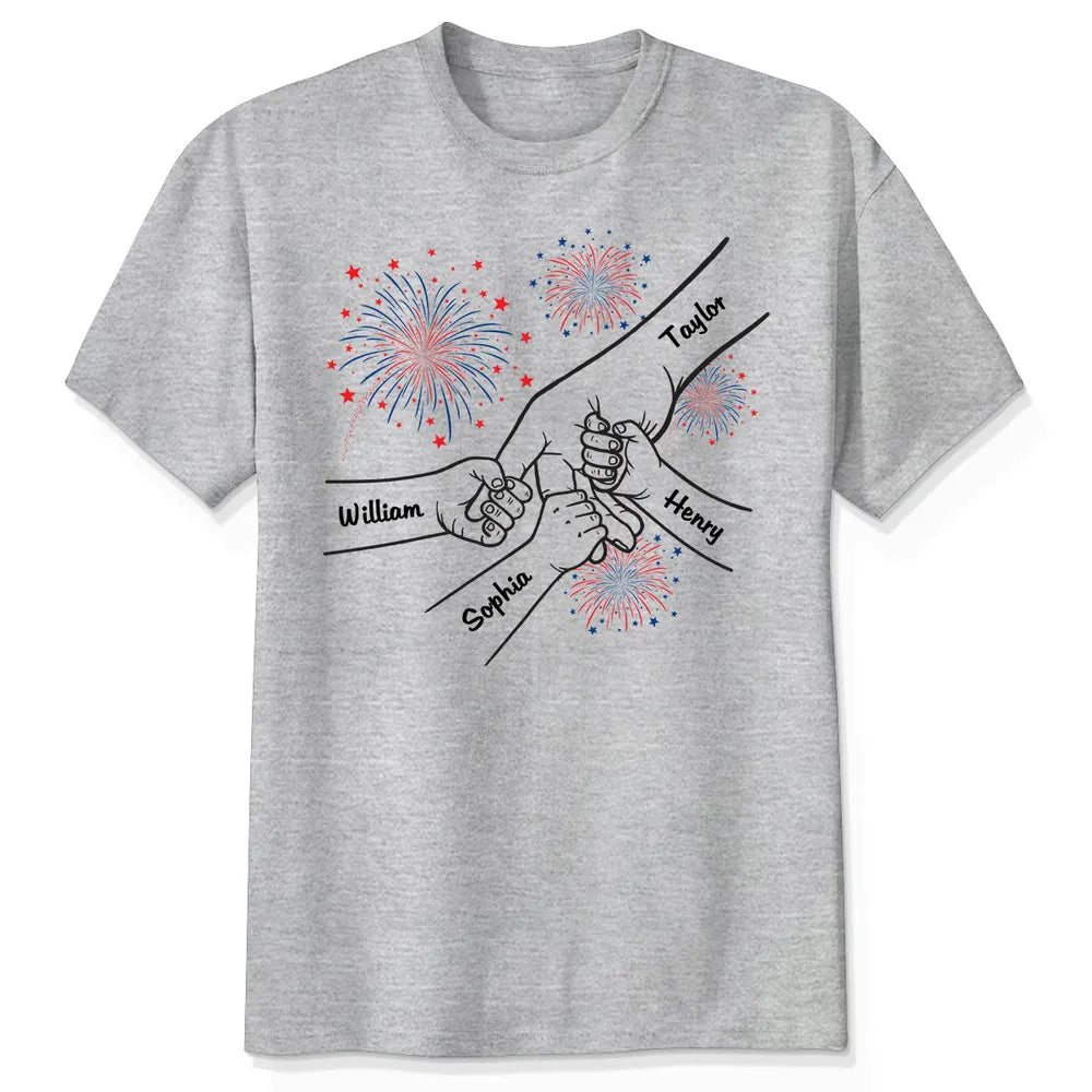 All American Dad Mom - Personalized Apparel - 4th Of July Independence Day Gift