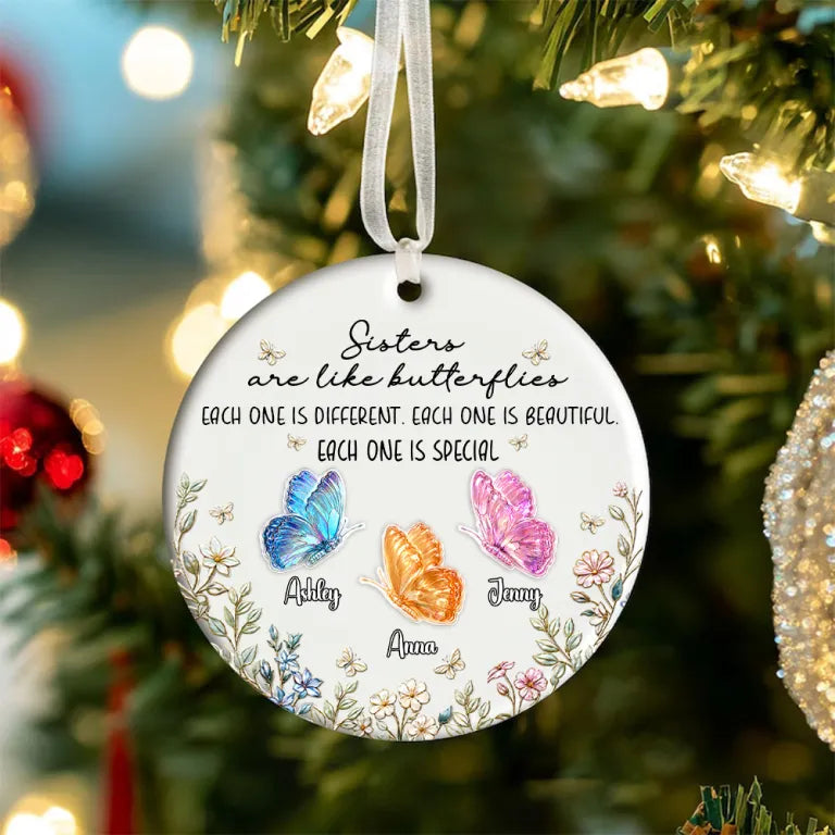 You Make Life Softer Besties Forever Linked Together Ornament - Real 3D Raised Ornament