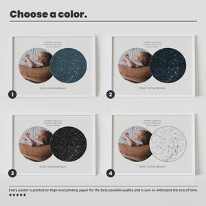 The Day You Became My Dad Custom Star Map, First Time Dad Gift, Night Sky By Date Canvas, New Dad Birthday Gift