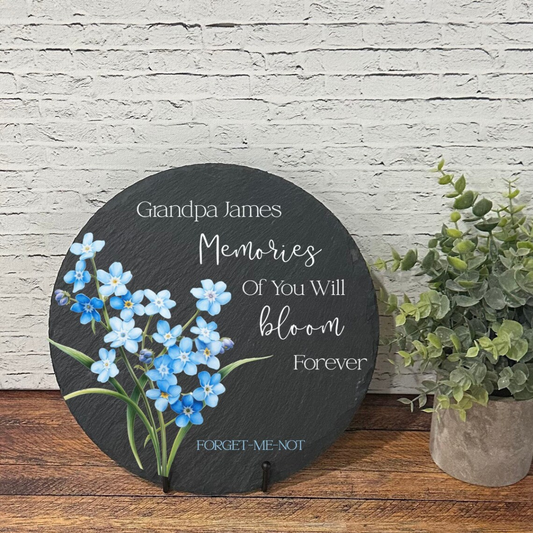 May the Winds of Heaven Blow Softly, Sympathy Gift, Slate Grave Marker, Keepsake, Remembrance, Bereavement Gift, Loss of a Loved One