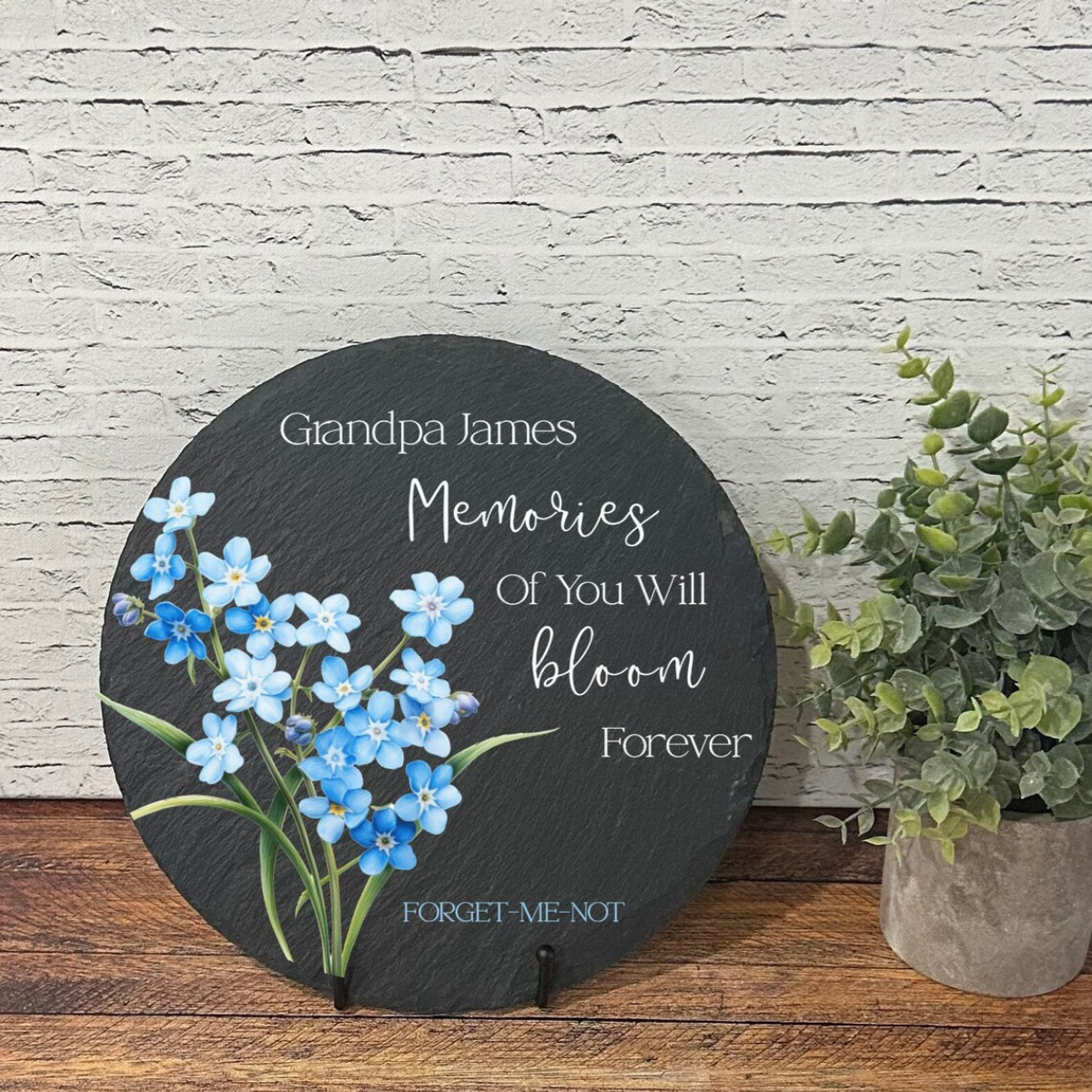 May the Winds of Heaven Blow Softly, Sympathy Gift, Slate Grave Marker, Keepsake, Remembrance, Bereavement Gift, Loss of a Loved One