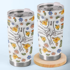Mom Hold Our Hands Also Our Hearts - Personalized 3D Inflated Effect Printed Tumbler - Gift For Mother 1_fa7b9f64-4e4c-4fd1-b415-96018efc3ef3.jpg?v=1713948794